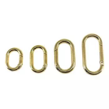 Набор из 4 пружинных О-образных колец-клипс для удлинителя ремня сумки, брелока-крючка, овальных карабинов для DIY и ремонтных проектов