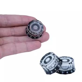 Набор из 4 шт. Dodecagon, ручки для электрогитары, ручка громкости гитары, ручка громкости EPI для электрогитары, бас-гитара темно-коричневого
