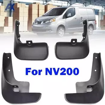 Набор из 4 шт. формованных брызговиков для Nissan NV200 Vanette Evalia 2010-брызговики, брызговики, крыло, переднее и заднее