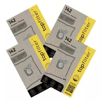 Набор из 4 упаковок по 4 мешка для пылесоса 64142 Rowenta и Moulinex TopFilter Premium ref. 9998250