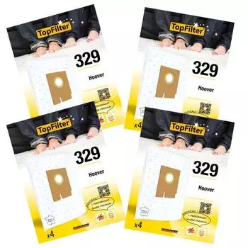 Набор из 4 упаковок по 4 мешка для пылесоса 64329 для Hoover Freespace EVO TopFilter Premium ref. 9995750