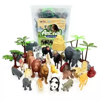 Набор из 50 фигурок животных Тукан, популярные игрушки в Корее