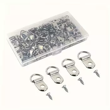 Набор из 50 крючков D-образной формы - Рамочные аксессуары для крепления вышивки крестом, подвешивания масляной живописи