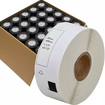 Набор из 50 рулонов этикеток совместимых с Brother для Brother [Совместимые Labo] DK-1201 QL-820 / QL-1050 / QL-1115NWB и т. д.
