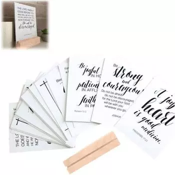 Набор из 52 карточек со стихами из Священного Писания - карточки со стихами из Библии, колоды библейских позитивных религиозных утверждений для мужчин и женщин, поощрительные открытки, поздравительные открытки, подарочные