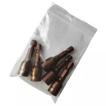 Набор из 5/10 прочных магнитных торцевых насадок-отверток с быстросменным адаптером с шестигранным хвостовиком 1/4 дюйма для электроинструмента и аксессуаров A