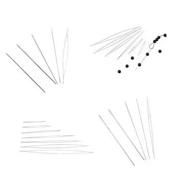 Набор из 5/6 открытых игл для бисероплетения, нержавеющая сталь, инструменты для бисероплетения, практичные булавки для бисероплетения, принадлежности для изготовления ювелирных изделий 4