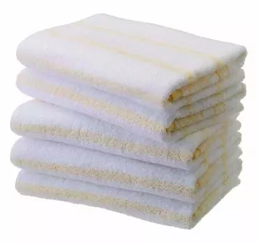 Набор из 5 банных полотенец с узором «Бордюр» Сделано в Японии Полотенце Senshu 60 шт. Желтый (приблизительно. 120см) жёлтый