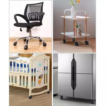 Набор из 5 фетровых колпачков для колесиков, мебельные стопоры, колпачки для колесиков для офисного компьютерного кресла, табурета, кровати, дивана, шкафа