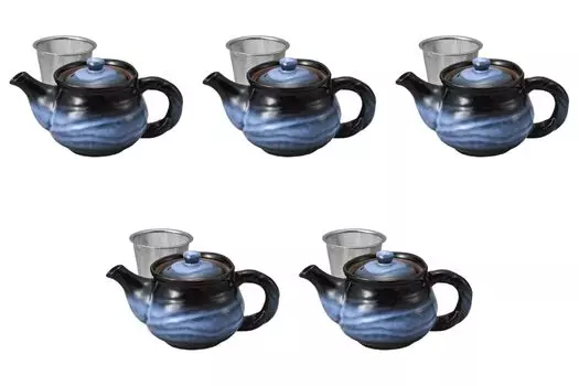 Набор из 5 горшков Aurora x 9 x см от Setomonohonpo в стиле веревки (с сетчатым фильтром) [18 9.5 (400 куб.см)]