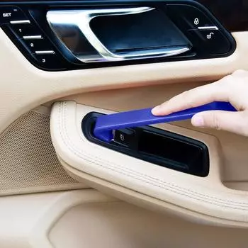 Набор из 5 инструментов для снятия отделки автомобильной аудиосистемы, устойчивый к царапинам, подходит для дверной панели автомобиля и аудиосистемы синий