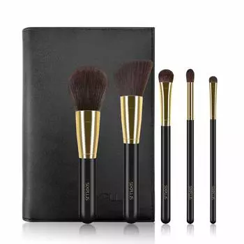 Набор из 5 кистей для макияжа SIXPLUS HALO Series Black Gold Series Кисти для макияжа Кисть для макияжа