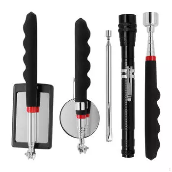 Набор из 5 магнитных телескопических инструментов для ремонта гаражных автомобилей