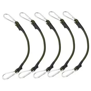 Набор из 5 натяжных ремней с карабином, эластичный шнур-экспандер с крюком в 4 размерах, резиновый натяжитель с крюком-карабином 30