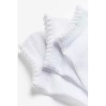 Набор из 5 носков HM Ankle Socks, белые