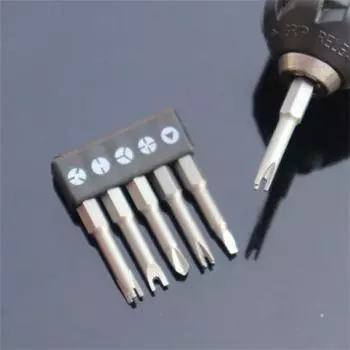 Набор из 5 отверток специальной формы 50 мм U-образный Y-образный треугольный внутренний крест трехточечный многофункциональный инструмент для отвертки