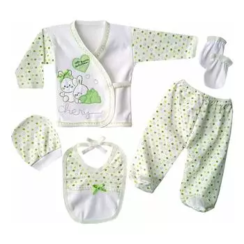 Набор из 5 предметов для детской больницы Chery Heart Rabbit - зеленый