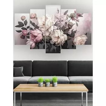 Набор из 5 предметов Добродаров модульная фреска пастель настенное украшение холст картина произведение искусства, украшение семейной гостиной Medium Size Unframed Canvas