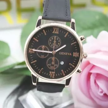 Набор из 5 предметов, мужские роскошные часы, итальянский браслет с подвесками, мужской браслет, в комплект входит коробка, роскошный кожаный ремешок для спорта и путешествий на открытом воздухе