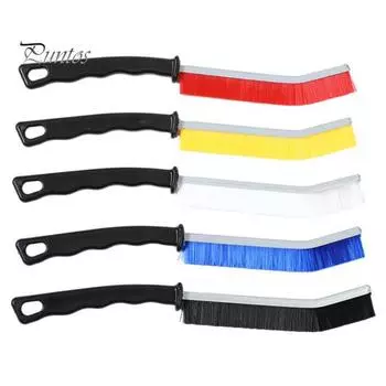 Набор из 5 щелевых кистей с эргономичной ручкой, ультратонкими жесткими щетинками, многофункциональные щетки для чистки зазоров, инструменты 5pcs