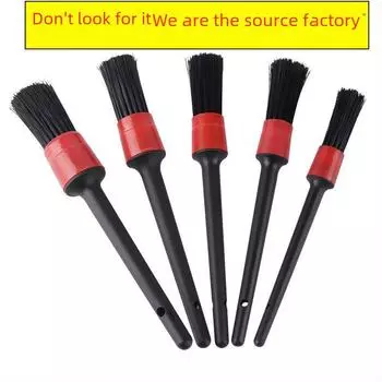 Набор из 5 щеток для чистки деталей автомобиля с мягкой щетиной — идеально подходит для мойки автомобиля и чистки отверстий для кондиционера. 5-piece