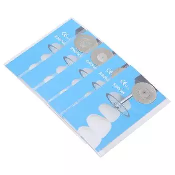 Набор из 5 шт. стоматологических двухсторонних алмазных дисков, стоматологических режущих полировальных дисков, инструментов для ухода за полостью рта 0#