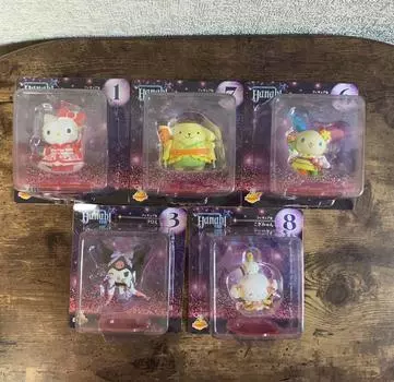 Набор из 5 видов наградных фигурок Sanrio Happy Lottery