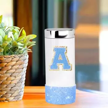 Набор из 6 аксессуаров для чашек, силиконовая крышка для чашки, пробка-непроливайка, инициалы, подвески, соломенная крышка, универсальный чехол для чашки для мальчиков и девочек, для дома, бара, кухни, улицы F