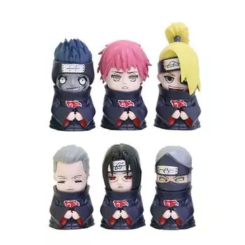 Набор из 6 фигурок Наруто Пейн Конан Учиха Итачи Дейдара Хидан 7,5 см