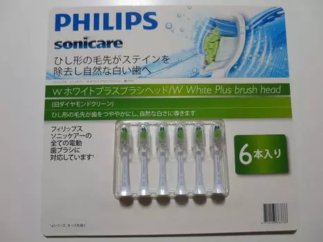 Набор из 6 обычных насадок Sonicare White Plus HX6066/71 белый