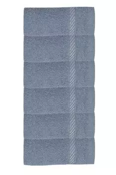 Набор из 6 однотонных кухонных полотенец из 100% хлопка 30х30 см.