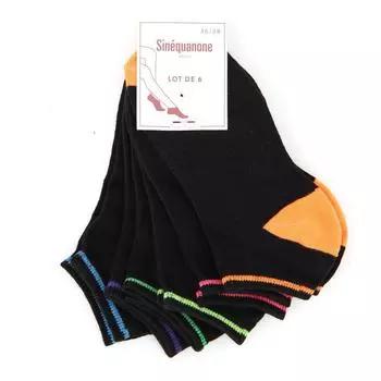 Набор из 6 пар женских носков до щиколотки Sacra SINEQUANONE