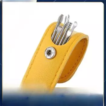 Набор из 6 предметов для чистки ушей Earpick Earpick из нержавеющей стали для взрослых 5pcs