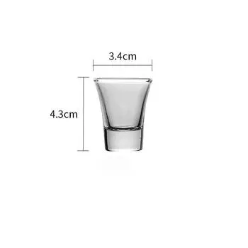 Набор из 6 шт. 15 мл SGlass Mini Wine Glass Прозрачные толстодонные бокалы для виски, бренди, водки, текилы, подарки для членов семьи 6pcs