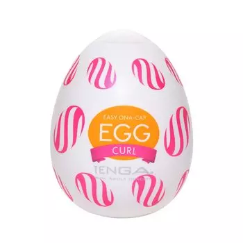 Набор из 6 штук TENGA Egg Curl белого цвета