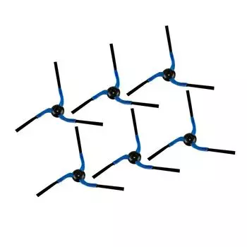 Набор из 6 сменных боковых щеток и щеток с щетиной для робота-пылесоса Высокоэффективный чистящий аксессуар Запасная часть