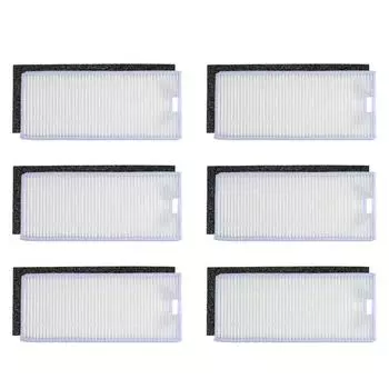 Набор из 6 сменных принадлежностей Набор инструментов для Eufy RoboVac 11S / Pack of 6 белый/серый