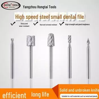 Набор из 6-ти предметов: гравировальный набор из быстрорежущей стали для деревообработки Large straight tooth type