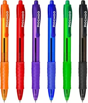 Набор из 6 выдвижных шариковых ручек