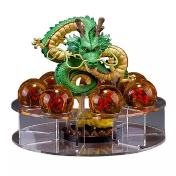 Набор из 7 хрустальных шаров, шары желаний, фигурки, украшения, полка, праздничные подарки, забавные подарки One Size зелёный