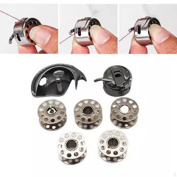 Набор из 7 катушек и челнока для ремесленного оборудования