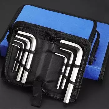 Набор из 7 ключей 3/4/5/6/8/10/12 мм, портативный набор инструментов, портативный внутренний шестигранный ключ, Г-образный гаечный ключ, новый