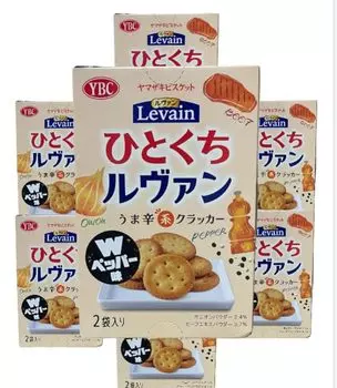 Набор из 7 коробок пряных крекеров Lebuin со вкусом двойного перца [оптовая закупка]