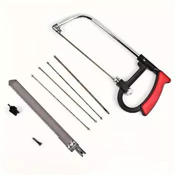 Набор из 7 мини-ножовок — универсальная ручная пила для дерева, металла и поделок с прецизионным лезвием и кернером, в комплект входят сменные пилы для различных работ 7 Piece Set