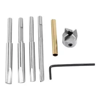 Набор из 7 предметов с режущей головкой 3/4 дюйма и направляющими режущими валами, набор триммеров с цилиндрической фрезой для деревообработки
