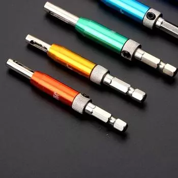 Набор из 7 самоцентрирующихся сверл для дверных петель HSS, дырокол для отверстий в петлях, деревообрабатывающие инструменты с разноцветный