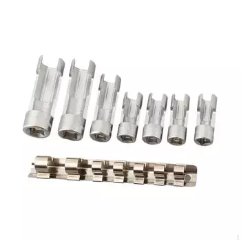 Набор из 7 торцевых ключей для топливной магистрали, замена фитингов дизельных инжекторов для отверток 3/8 и 1/2