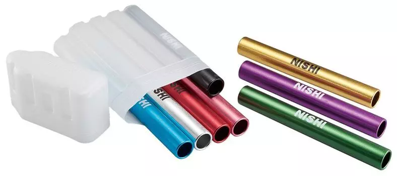 Набор из 8 эстафетных палочек NISHI для легкой атлетики NG1081A (Ниши Спортс)