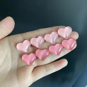 Набор из 8 магнитов на холодильник в форме сердца - милые и простые декоративные магниты, подходящие для кухонных и офисных досок