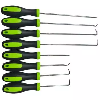 Набор из 8 прецизионных крючков и пик для автомобиля, авто, сальника, уплотнительных колец, снятия прокладок, мини-крючки, инструмент механика, съемник, пуллер